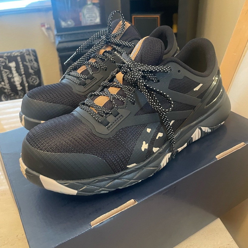 Reebok Black and Gray Athletic Sneakers